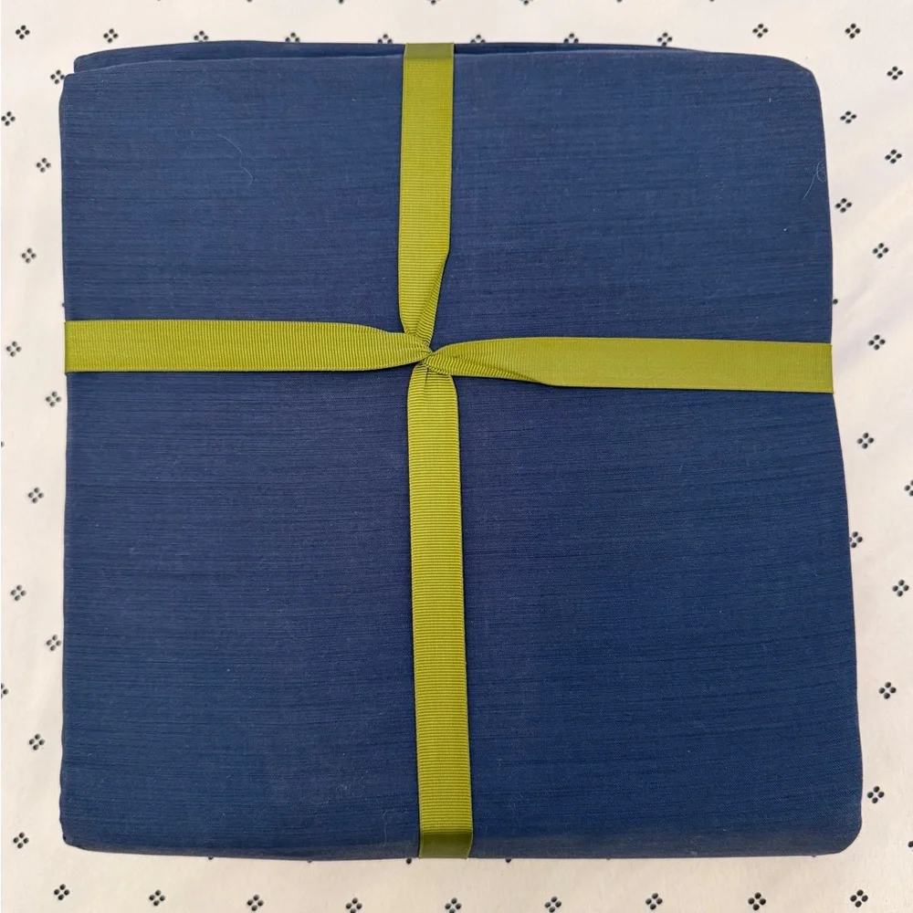 Michael‎ Aram Striated Band California King Fitted Sheet - Indigo